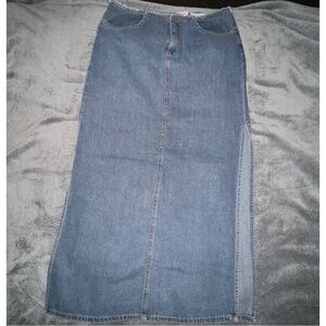 Bubblegum American Flavour Maxi Denim Skirt
